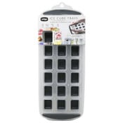 Wholesale - Edge 2pk Silicone Ice Cube Tray Standard Square Charcoal C/P 12, UPC: 190131121535